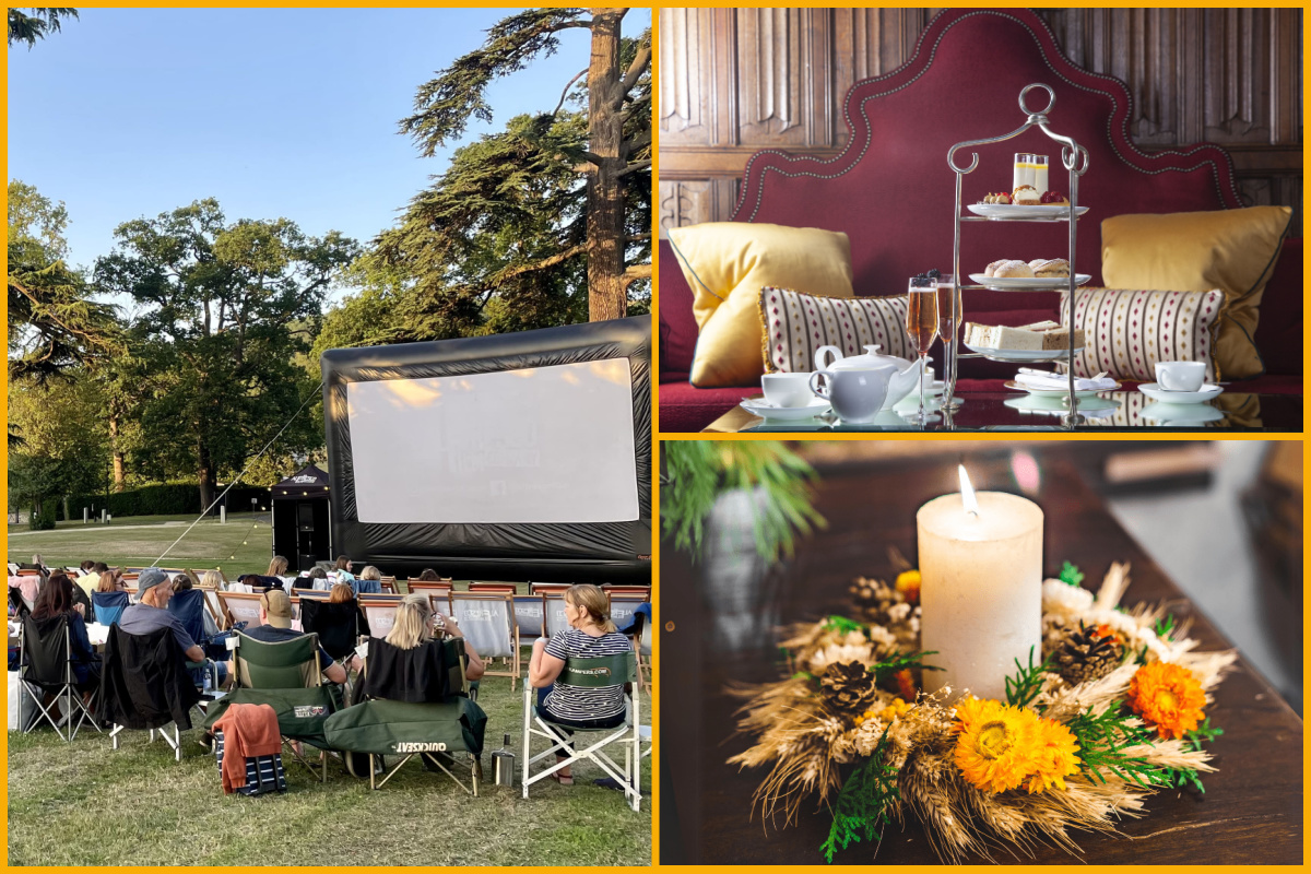 Alfresco cinema night, Afternoon Tea and Candle Wreath Workshop